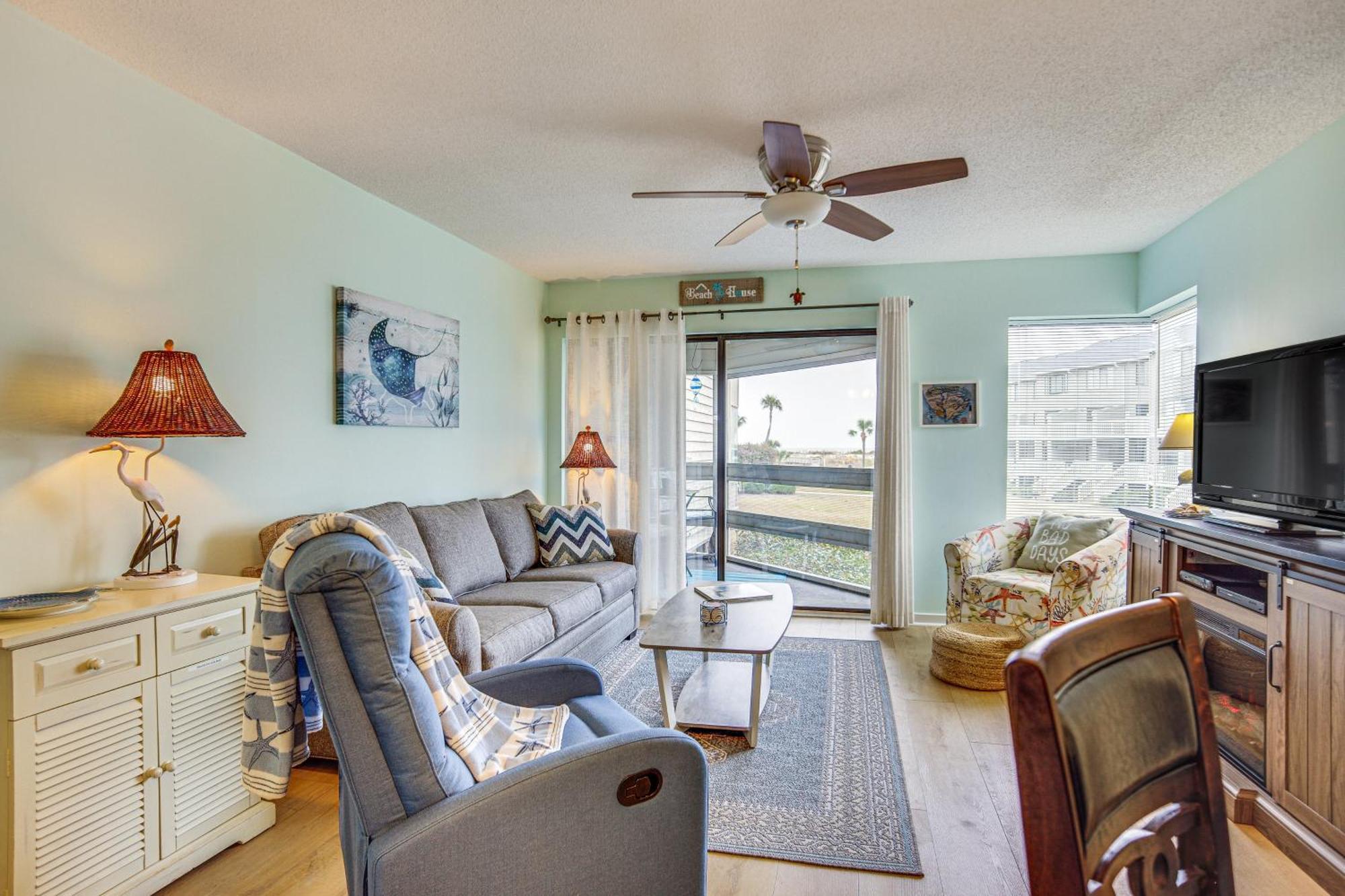 Ocean-View Saint Helena Island Condo - Pool Access Oceanmarsh Subdivision Екстер'єр фото